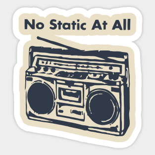 No Static // Steely Dan Sticker